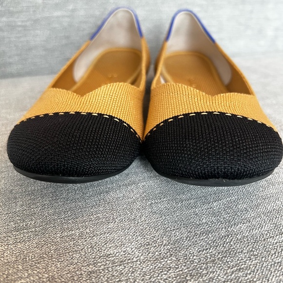 Rothy's The Flat camel & black captoe - Picture 4 of 10